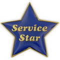 Service Star Lapel Pin - Blue & Gold